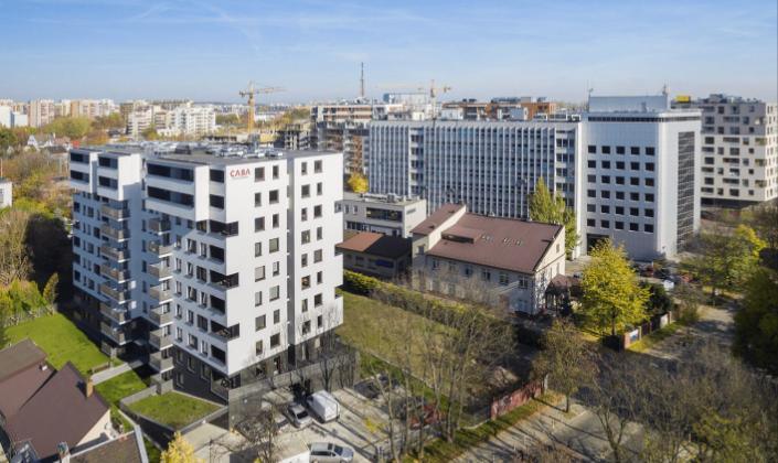 Budynek mieszkalny Wrocławska Caba z lotu ptaka