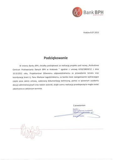 List referencyjny: Bank BPH, 2013